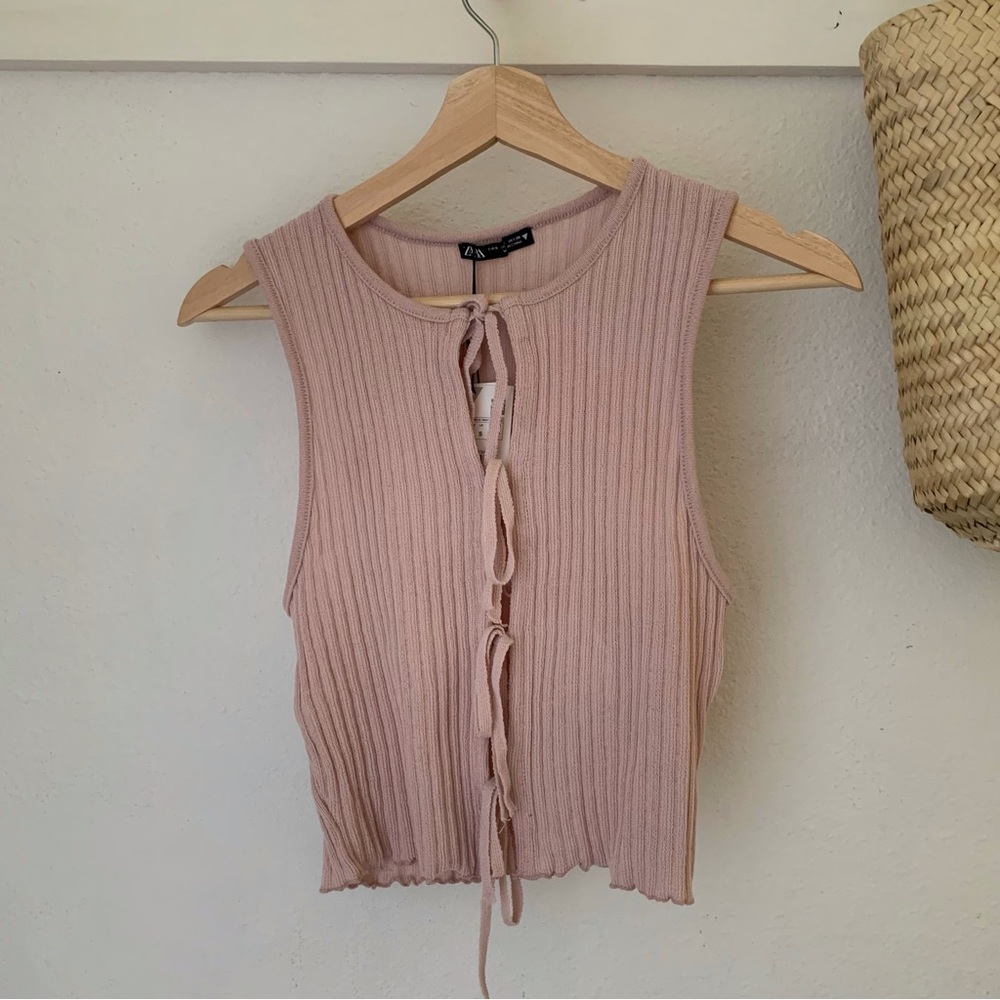 ZARA Ribbed Tank Size S